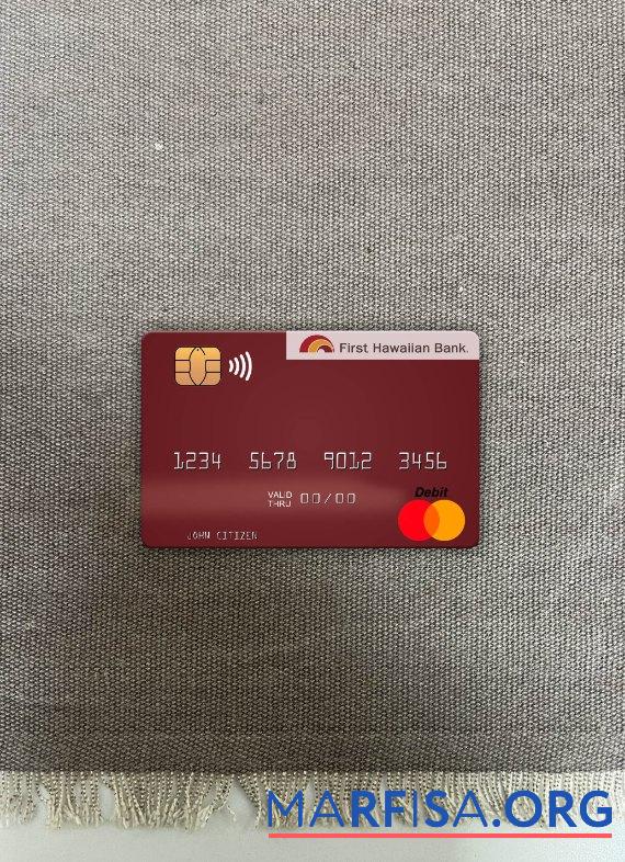 Downloadable Hawaii First Hawaiian Bank mastercard photolook front example